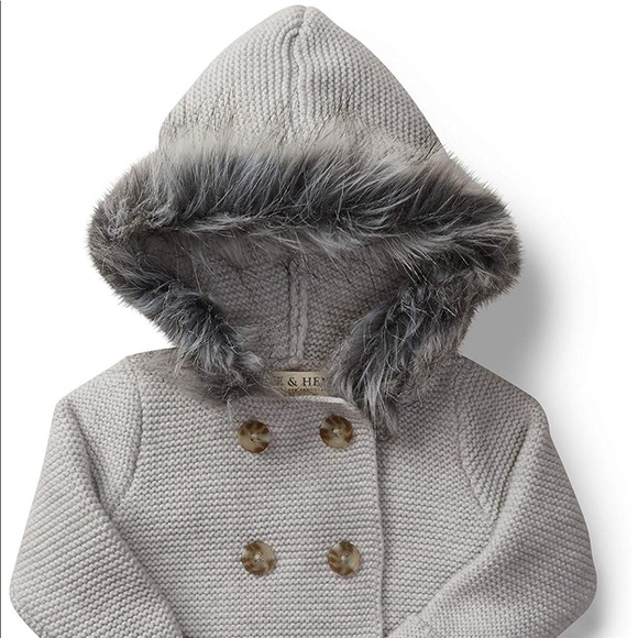 Hope & Henry Other - Hope & Henry Organic Knit Hooded Sweater